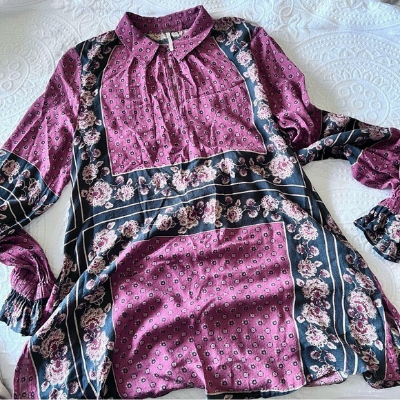 Free People Dobby Changing Times Tunic Brick Combo‎ - Picture 7 of 7